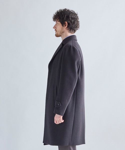 MEN'S BIGI(メンズビギ)の「スーパー140ウールビーバーステンカラーコート(ステンカラーコート・メンズ・ブラウン/グレー・04/03/02/01)」の3枚目の写真