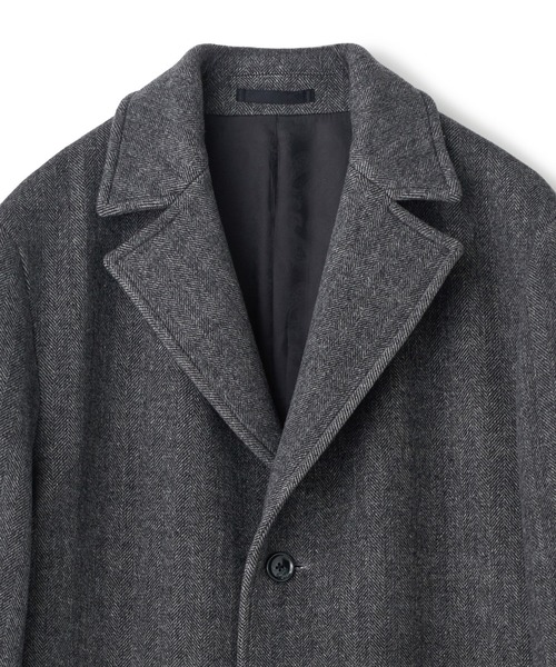 MEN'S BIGI(メンズビギ)の「スーパー140ウールビーバーステンカラーコート(ステンカラーコート・メンズ・ブラウン/グレー・04/03/02/01)」の9枚目の写真