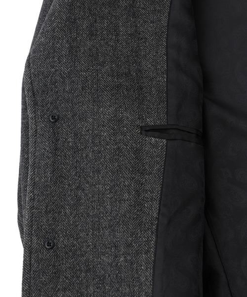 MEN'S BIGI(メンズビギ)の「スーパー140ウールビーバーステンカラーコート(ステンカラーコート・メンズ・ブラウン/グレー・04/03/02/01)」の19枚目の写真