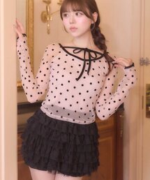 【Belle Charme】Dot Sheer Tops