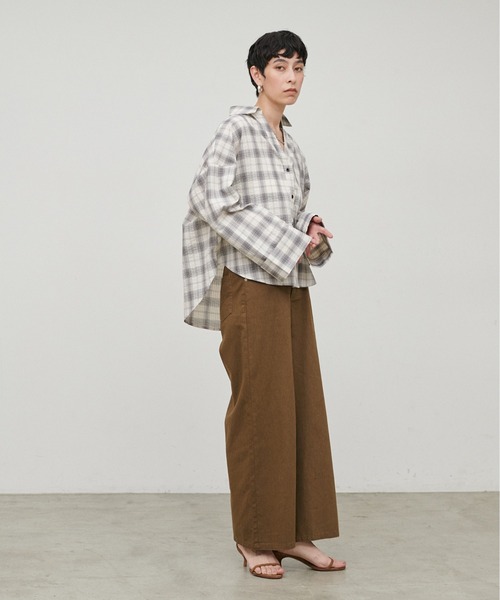 LARUTA(ラルータ)の「【LARUTA】シアースキッパーマルチWAYシャツ(シャツ/ブラウス・レディース・その他1/その他3/その他2/ブラウン・FREE)」の16枚目の写真