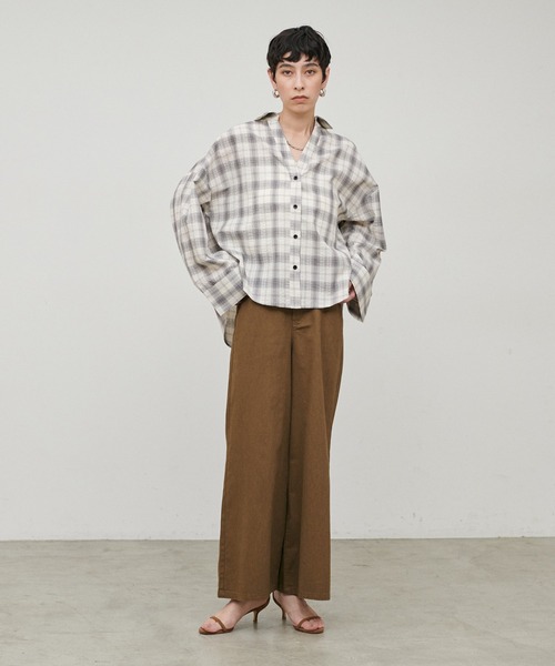 LARUTA(ラルータ)の「【LARUTA】シアースキッパーマルチWAYシャツ(シャツ/ブラウス・レディース・その他1/その他3/その他2/ブラウン・FREE)」の17枚目の写真