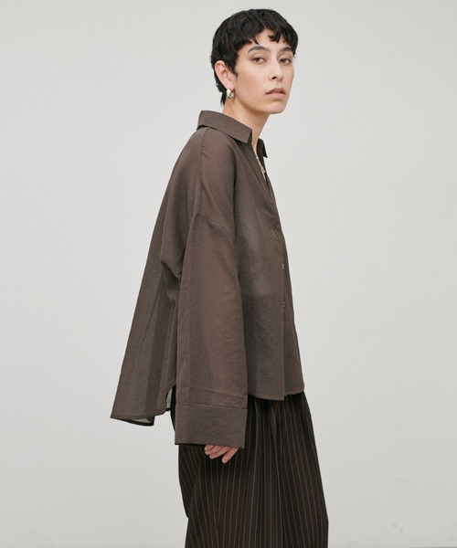 LARUTA(ラルータ)の「【LARUTA】シアースキッパーマルチWAYシャツ(シャツ/ブラウス・レディース・その他1/その他3/その他2/ブラウン・FREE)」の7枚目の写真