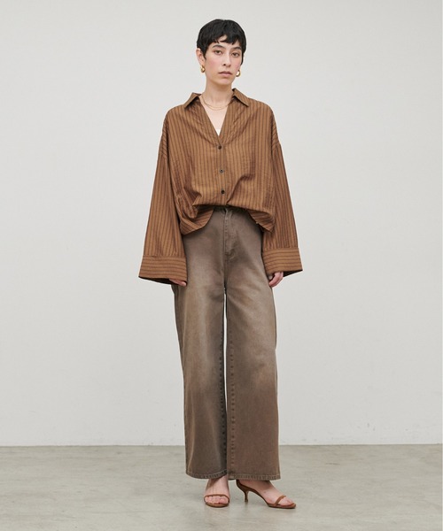 LARUTA(ラルータ)の「【LARUTA】シアースキッパーマルチWAYシャツ(シャツ/ブラウス・レディース・その他1/その他3/その他2/ブラウン・FREE)」の22枚目の写真