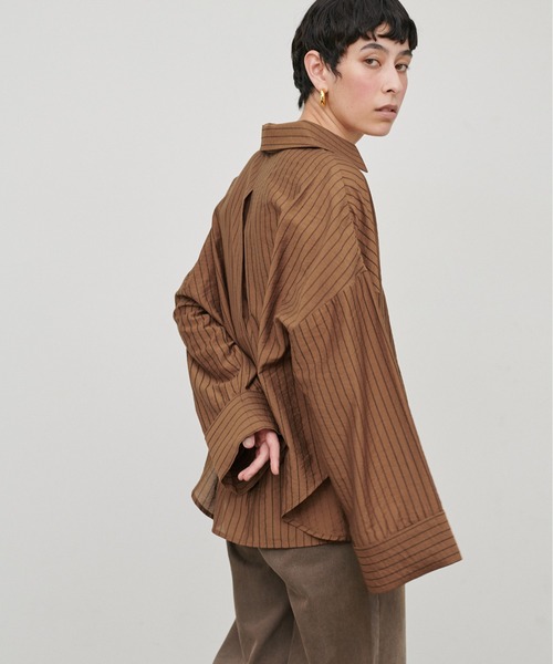 LARUTA(ラルータ)の「【LARUTA】シアースキッパーマルチWAYシャツ(シャツ/ブラウス・レディース・その他1/その他3/その他2/ブラウン・FREE)」の21枚目の写真