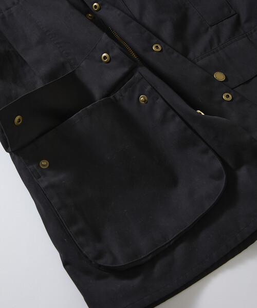 Barbour(バブアー)の「Barbour/バブアー 別注OS Beaufort ピーチスキン_lining/オーバーサイズ ビューフォート ライニング(その他アウター・レディース・セージグリーン/ブラック・38)」の9枚目の写真