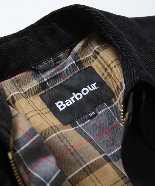 Barbour(バブアー)の「Barbour/バブアー 別注OS Beaufort ピーチスキン_lining/オーバーサイズ ビューフォート ライニング(その他アウター・レディース・セージグリーン/ブラック・38)」の15枚目の写真