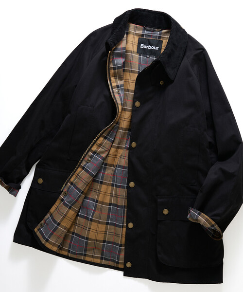 Barbour(バブアー)の「Barbour/バブアー 別注OS Beaufort ピーチスキン_lining/オーバーサイズ ビューフォート ライニング(その他アウター・レディース・セージグリーン/ブラック・38)」の20枚目の写真