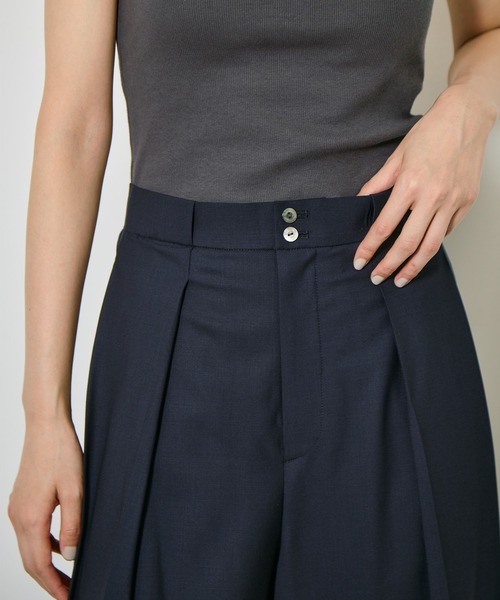 CITY TOKYO(シティトウキョウ)の「【CITY TOKYO/シティートウキョウ】Super120 Tropical Trousers/トロピカルトラウザーズ(スラックス・レディース・ネイビー/ブラウン/ダークグレー・1/2/3)」の19枚目の写真