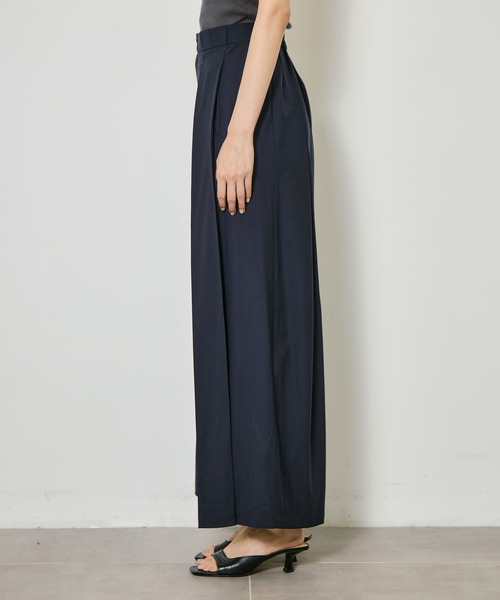 CITY TOKYO(シティトウキョウ)の「【CITY TOKYO/シティートウキョウ】Super120 Tropical Trousers/トロピカルトラウザーズ(スラックス・レディース・ネイビー/ブラウン/ダークグレー・1/2/3)」の16枚目の写真