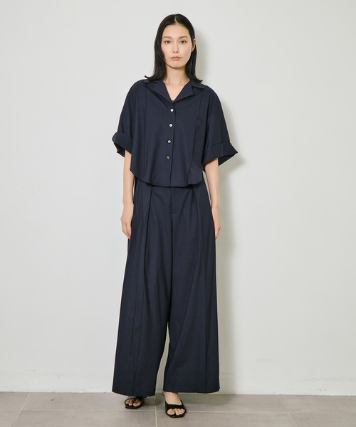 CITY TOKYO(シティトウキョウ)の「【CITY TOKYO/シティートウキョウ】Super120 Tropical Trousers/トロピカルトラウザーズ(スラックス・レディース・ネイビー/ブラウン/ダークグレー・1/2/3)」の13枚目の写真