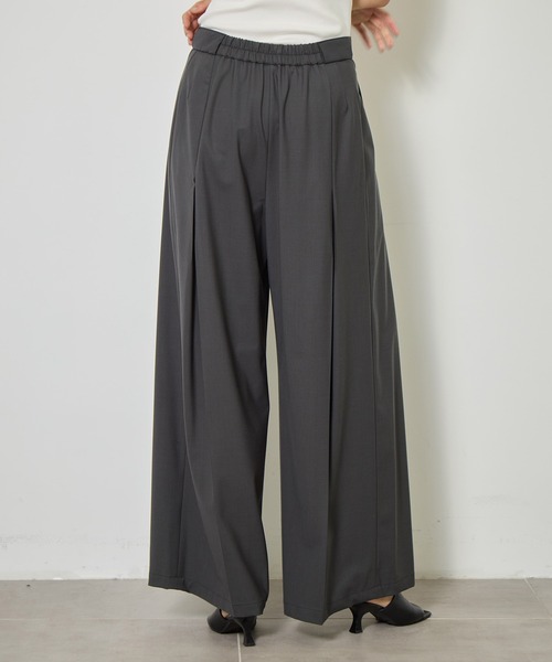 CITY TOKYO(シティトウキョウ)の「【CITY TOKYO/シティートウキョウ】Super120 Tropical Trousers/トロピカルトラウザーズ(スラックス・レディース・ネイビー/ブラウン/ダークグレー・1/2/3)」の10枚目の写真