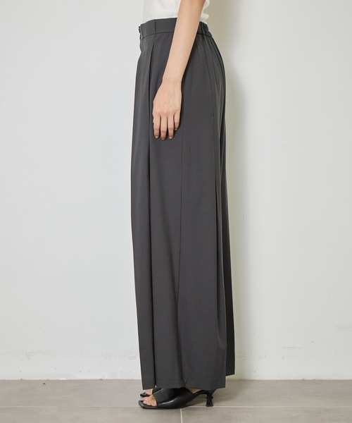 CITY TOKYO(シティトウキョウ)の「【CITY TOKYO/シティートウキョウ】Super120 Tropical Trousers/トロピカルトラウザーズ(スラックス・レディース・ネイビー/ブラウン/ダークグレー・1/2/3)」の9枚目の写真