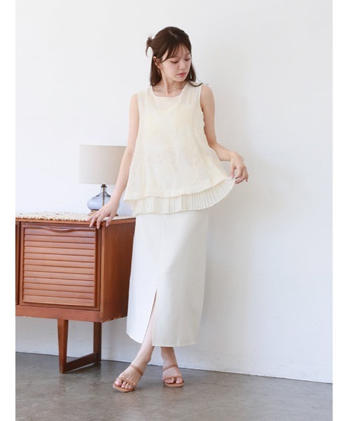 fifth(フィフス)の「フラワーレースノースリーブブラウス(シャツ/ブラウス・レディース・ホワイト/ブラック・M)」の19枚目の写真