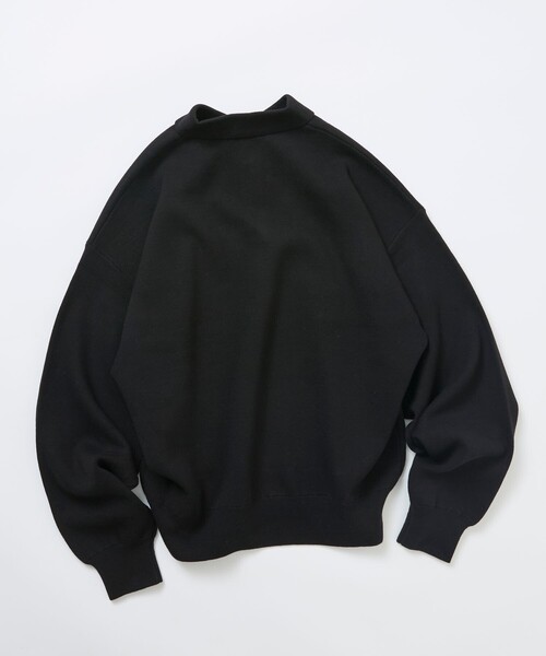 FREAK'S STORE(フリークスストア)の「限定展開 Relax Fit リラックスフィット スウェットライク ポロカラーニット(ニット/セーター・メンズ・ブラウン/チャコールグレー/ネイビー/ブラック/グレー/オリーブ・LARGE/MEDIUM)」の13枚目の写真