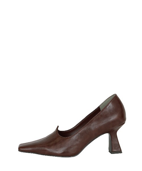 Ameri（アメリ）の「HEART CUT SQUARE TOE PUMPS（パンプス・レディース・ベージュ/ブラウン/ブラック・LARGE/MEDIUM/SMALL）」の9枚目の写真