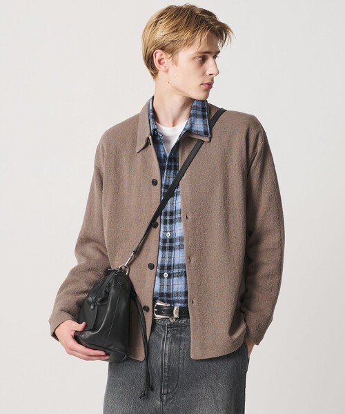 BEAUTY&YOUTH UNITED ARROWS(ビューティーアンドユースユナイテッドアローズ)の「<LA UNIQA>ポーチ ショルダー バッグ(ショルダーバッグ・メンズ・ダークブラウン/ブラック・FREE)」の1枚目の写真