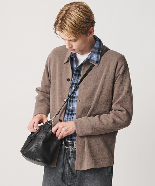 BEAUTY&YOUTH UNITED ARROWS(ビューティーアンドユースユナイテッドアローズ)の「<LA UNIQA>ポーチ ショルダー バッグ(ショルダーバッグ・メンズ・ダークブラウン/ブラック・FREE)」の3枚目の写真