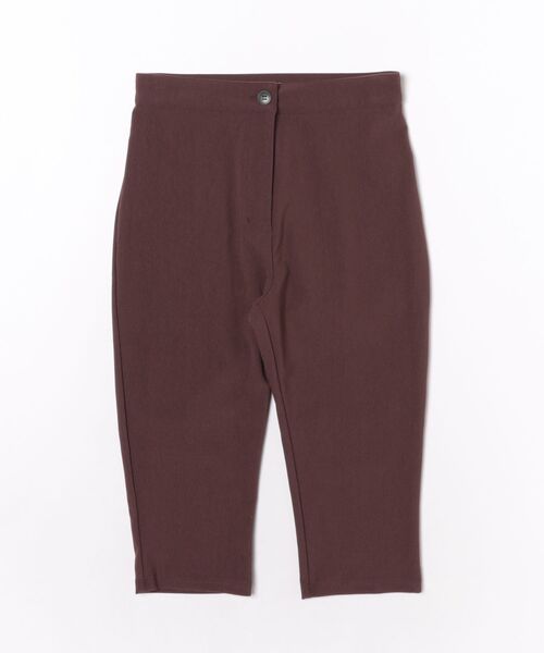 CLANE（クラネ）の「CLANE/クラネ/STRETCH RIB CAPRI PANTS（その他パンツ・レディース・ブラック/ブラウン・1）」の2枚目の写真