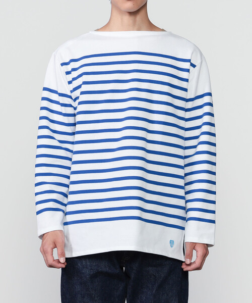 ORCIVAL(オーシバル)の「ORCIVAL | ラッセル ボートネックフレンチセーラーTシャツ MEN(Tシャツ/カットソー・メンズ・ブルー系その他・4/5/6/3)」の9枚目の写真
