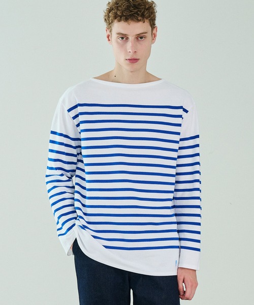 ORCIVAL(オーシバル)の「ORCIVAL | ラッセル ボートネックフレンチセーラーTシャツ MEN(Tシャツ/カットソー・メンズ・ブルー系その他・4/5/6/3)」の16枚目の写真