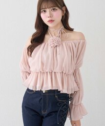 Belle Charme | 【Belle Charme】Rose Corsage Balloon Blouse(シャツ/ブラウス)