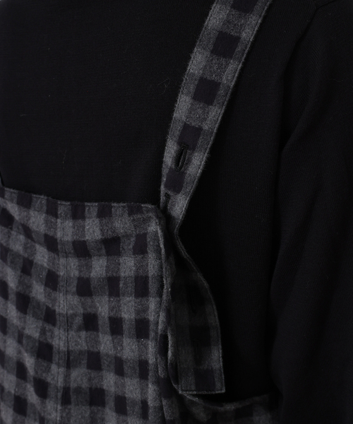 JOURNAL STANDARD LUXE(ジャーナルスタンダード ラックス)の「シャギーチェック フィッシャーオーバーオール(サロペット/オーバーオール・レディース・チャコールグレー・FREE)」の19枚目の写真