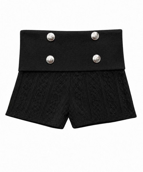 THEAIRTOWN(ジエアタウン)の「twist napoleon double shorts(その他パンツ・レディース・グレー/ブラック・FREE)」の12枚目の写真