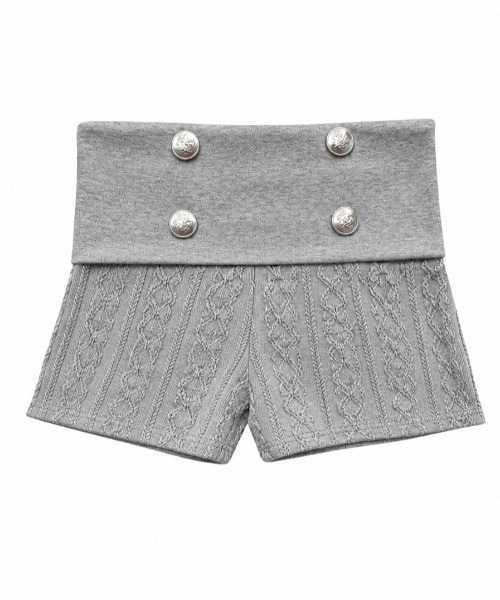 THEAIRTOWN(ジエアタウン)の「twist napoleon double shorts(その他パンツ・レディース・グレー/ブラック・FREE)」の13枚目の写真