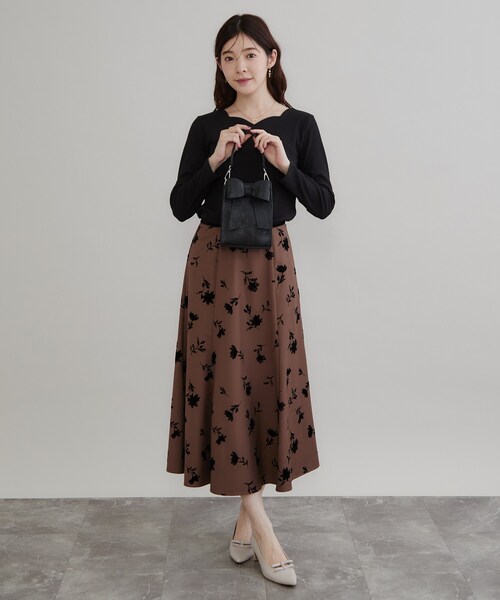 couture brooch(クチュールブローチ)の「2WAYリボンミニバッグ(ショルダーバッグ・レディース・ワインレッド/アイボリー/ブラック・00)」の7枚目の写真