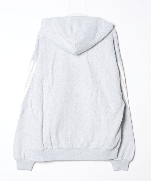 adidas（アディダス）の「アディダス KIT スリーストライプス フルジップパーカー / アディダス adidas（パーカー・メンズ・グレー・LARGE/MEDIUM/SMALL/X-LARGE/XX-LARGE）」の6枚目の写真