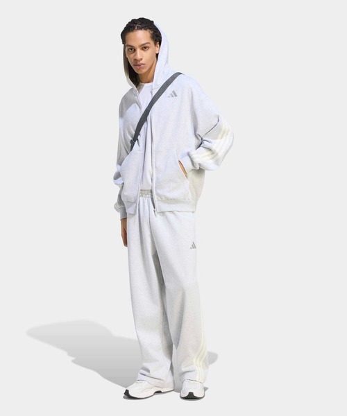 adidas（アディダス）の「アディダス KIT スリーストライプス フルジップパーカー / アディダス adidas（パーカー・メンズ・グレー・LARGE/MEDIUM/SMALL/X-LARGE/XX-LARGE）」の5枚目の写真