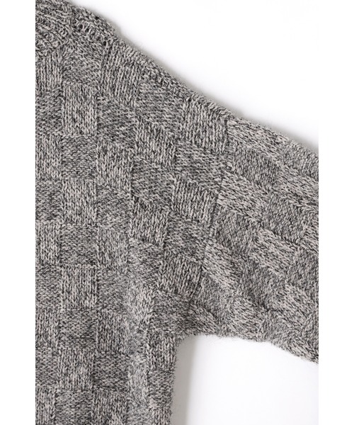 YLEVE（イレーヴ）の「［別注］YLEVE / WOOL MOHAIR CHECK KN P/O（ニット/セーター・レディース・グレー・1）」の8枚目の写真