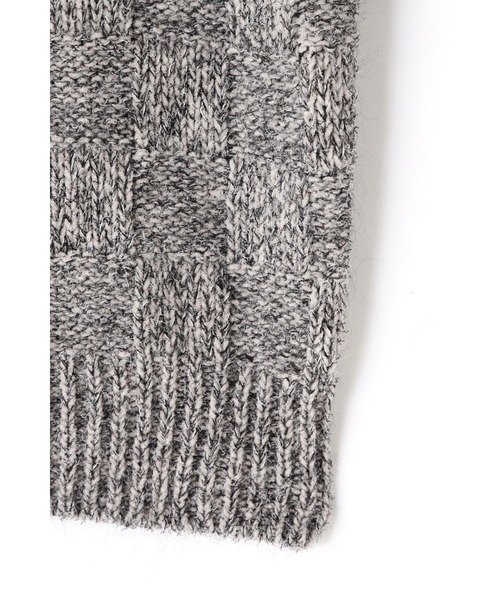 YLEVE（イレーヴ）の「［別注］YLEVE / WOOL MOHAIR CHECK KN P/O（ニット/セーター・レディース・グレー・1）」の9枚目の写真