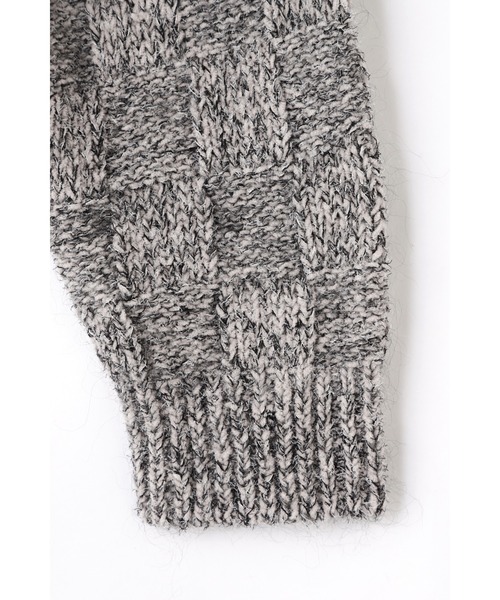 YLEVE（イレーヴ）の「［別注］YLEVE / WOOL MOHAIR CHECK KN P/O（ニット/セーター・レディース・グレー・1）」の10枚目の写真