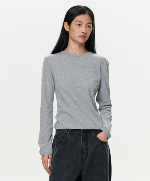 ERA(エラ)の「WOMEN ERA ヴィンテージコットン ロングスリーブT - グレー(Tシャツ/カットソー・レディース・その他・SMALL/MEDIUM)」の1枚目の写真