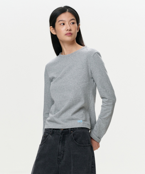 ERA(エラ)の「WOMEN ERA ヴィンテージコットン ロングスリーブT - グレー(Tシャツ/カットソー・レディース・その他・SMALL/MEDIUM)」の2枚目の写真