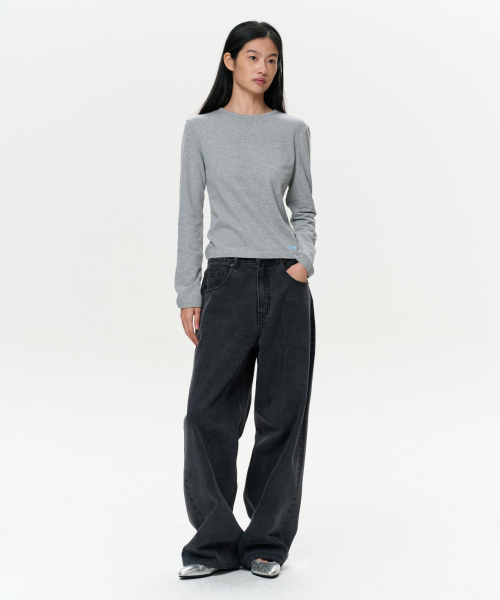 ERA(エラ)の「WOMEN ERA ヴィンテージコットン ロングスリーブT - グレー(Tシャツ/カットソー・レディース・その他・SMALL/MEDIUM)」の5枚目の写真