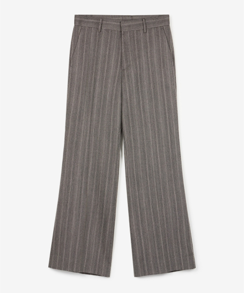 TNGT（ティーエヌジーティー）の「Wool Herringbone Flare Pants (Grey) TNPA6F107G2（スラックス・メンズ・その他・90/82/78/86）」の2枚目の写真
