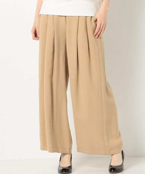 Another Edition（アナザーエディション）の「バックイージーワイドパンツ/AEBC BACK EASY WID◆（その他パンツ・レディース・ブラック/ベージュ/オリーブ・FREE）」の3枚目の写真