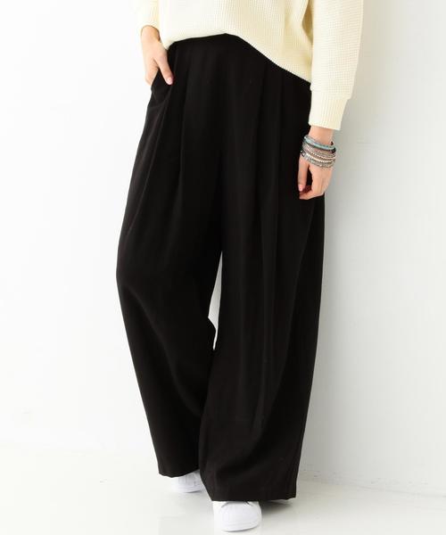 Another Edition（アナザーエディション）の「バックイージーワイドパンツ/AEBC BACK EASY WID◆（その他パンツ・レディース・ブラック/ベージュ/オリーブ・FREE）」の2枚目の写真