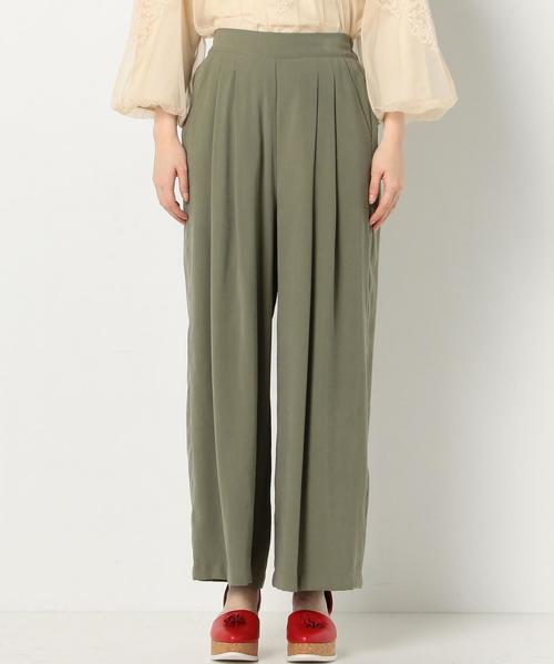 Another Edition（アナザーエディション）の「バックイージーワイドパンツ/AEBC BACK EASY WID◆（その他パンツ・レディース・ブラック/ベージュ/オリーブ・FREE）」の5枚目の写真