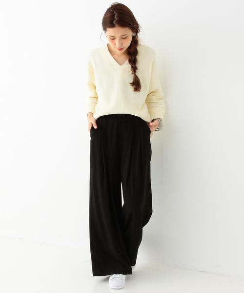 Another Edition（アナザーエディション）の「バックイージーワイドパンツ/AEBC BACK EASY WID◆（その他パンツ・レディース・ブラック/ベージュ/オリーブ・FREE）」の10枚目の写真