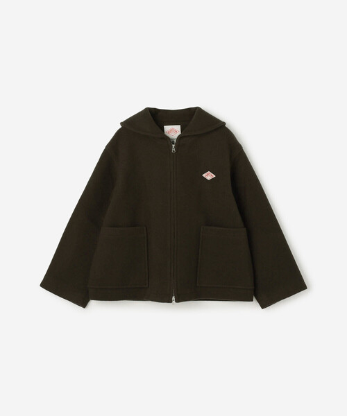 Dantonのウールジャケット DANTON | ウールメルトン ラウンドカラージャケット WOMEN（その他