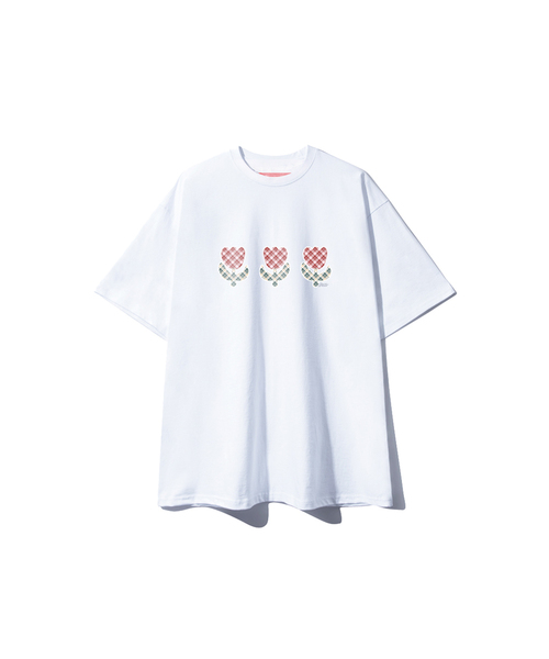 SUPERLATIVE(スーパーラティブ)の「S/P チューリップ オーバーサイズ 半袖 (GOS2-6SP184)(Tシャツ/カットソー・レディース・ホワイト/ライトグレー/ブラック/ネイビー・MEDIUM/LARGE/X-LARGE)」の2枚目の写真