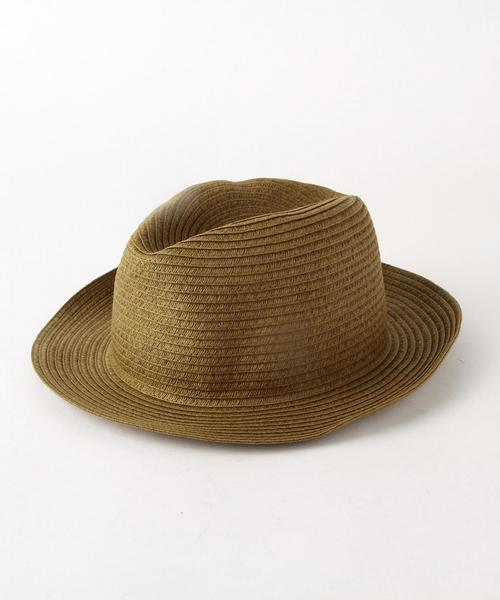 green label relaxing（グリーンレーベルリラクシング）の「[グリッロ] BC GRILLO PAPERHAT SOLID ハット（ハット・メンズ・ベージュ/ネイビー・フリー）」の2枚目の写真