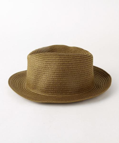 green label relaxing（グリーンレーベルリラクシング）の「[グリッロ] BC GRILLO PAPERHAT SOLID ハット（ハット・メンズ・ベージュ/ネイビー・フリー）」の3枚目の写真