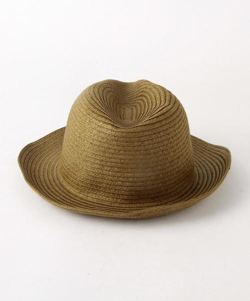 green label relaxing（グリーンレーベルリラクシング）の「[グリッロ] BC GRILLO PAPERHAT SOLID ハット（ハット・メンズ・ベージュ/ネイビー・フリー）」の4枚目の写真