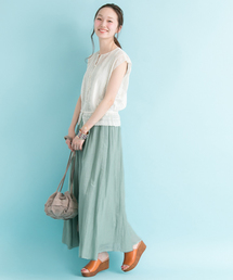 URBAN RESEARCH | UR コットンシルクギャザーマキシスカート(スカート)
