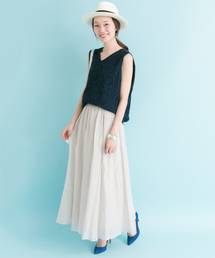 URBAN RESEARCH | UR コットンシルクギャザーマキシスカート(スカート)